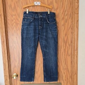 Hudson Jeans Deep Blue Cropped Denim